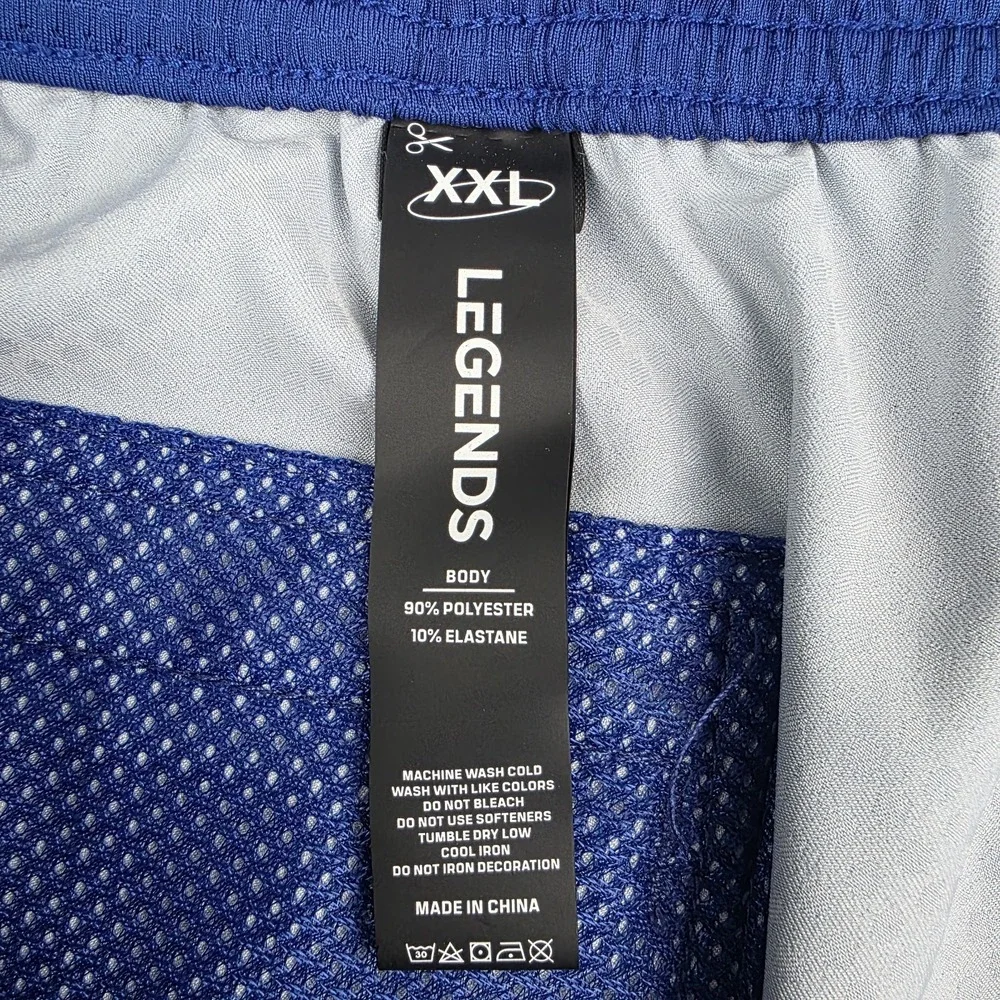 Legends Saylor Swim Shorts Mens XXL Blue Gradient Ombre Drawstring Hybrid Casual